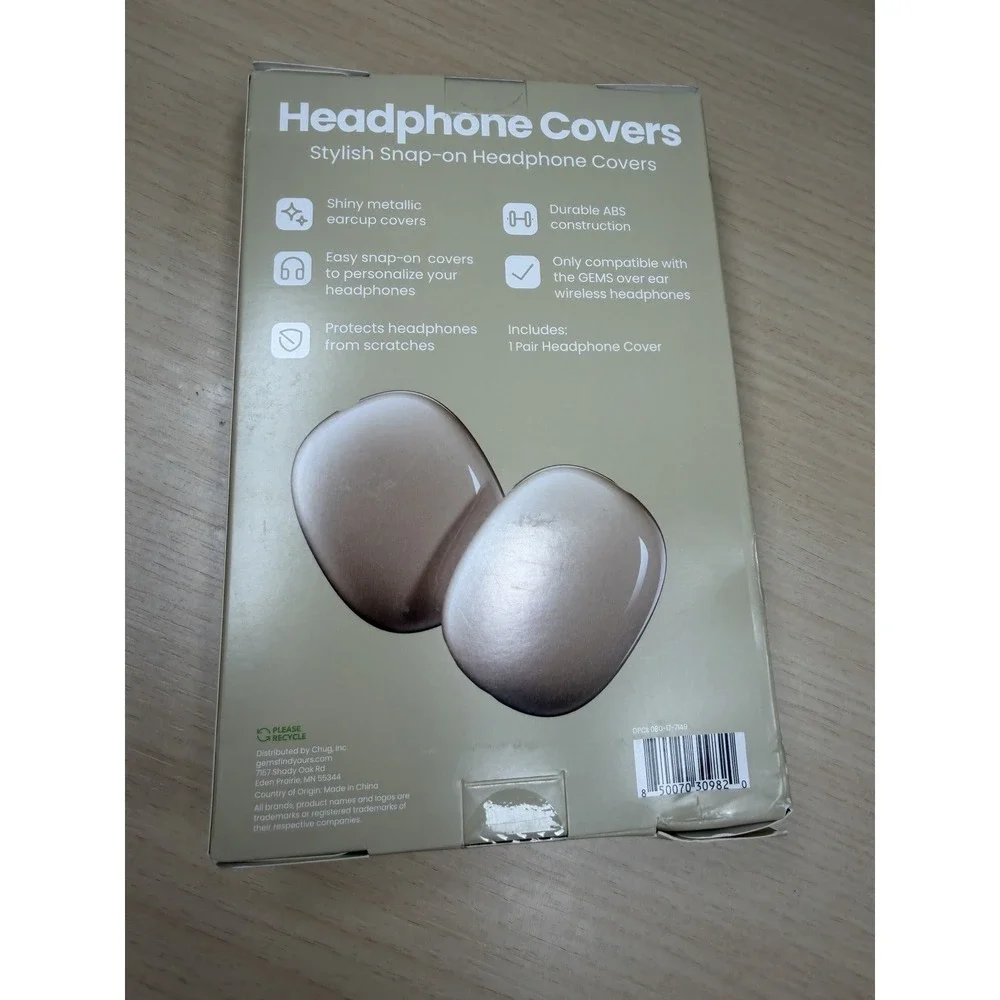 GEMS Wireless Over-Ear Headphone Covers Taupe
